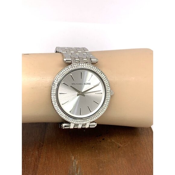 Michael Kors Women's Watch MK3190 Darci Quartz Silver Tone Stainless Steel Glitz - Picture 11 of 14